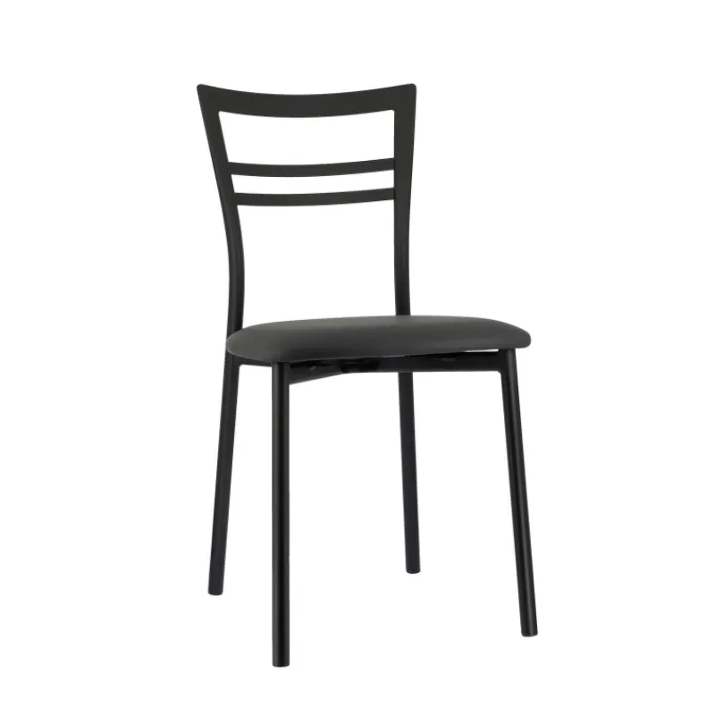 Go 1419 Chaise de cuisine rembourrée en synthétique et métal> Chaise De Cuisine