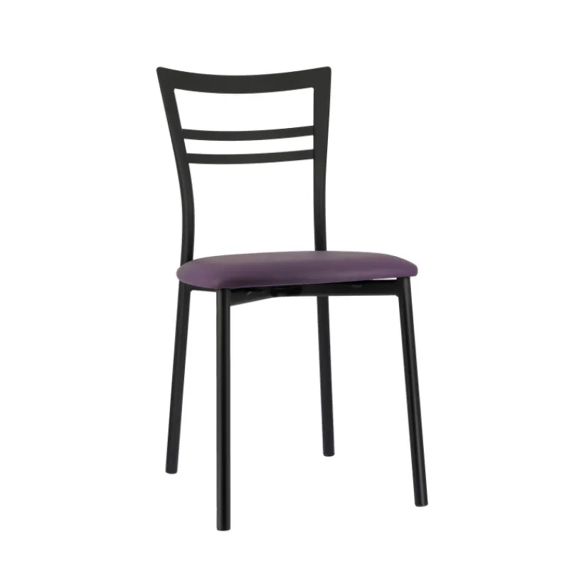 Go 1419 Chaise de cuisine rembourrée en synthétique et métal> Chaise De Cuisine