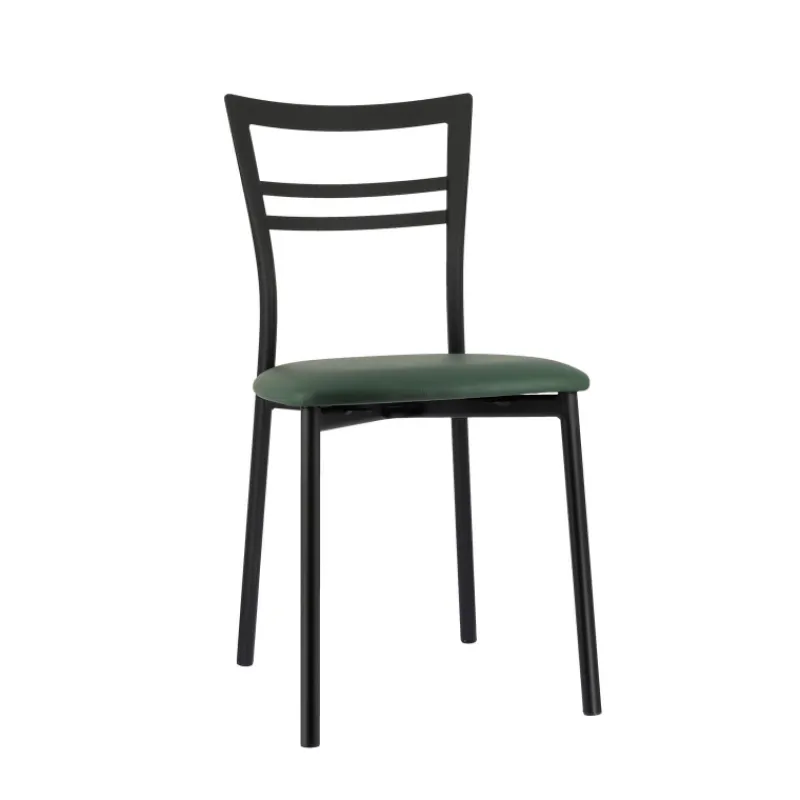 Go 1419 Chaise de cuisine rembourrée en synthétique et métal> Chaise De Cuisine