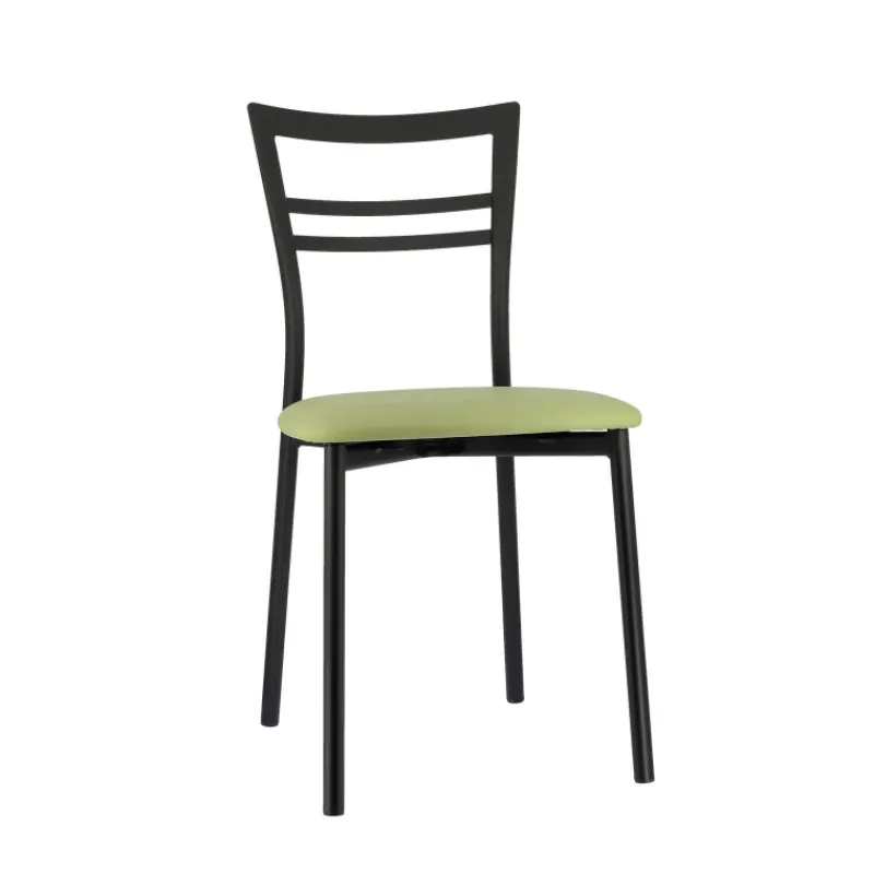 Go 1419 Chaise de cuisine rembourrée en synthétique et métal> Chaise De Cuisine