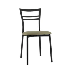 Go 1419 Chaise de cuisine rembourrée en synthétique et métal><noscript><img width=