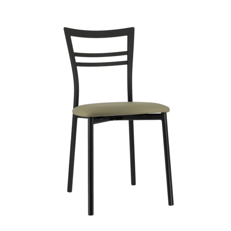 Go 1419 Chaise de cuisine rembourrée en synthétique et métal> Chaise De Cuisine