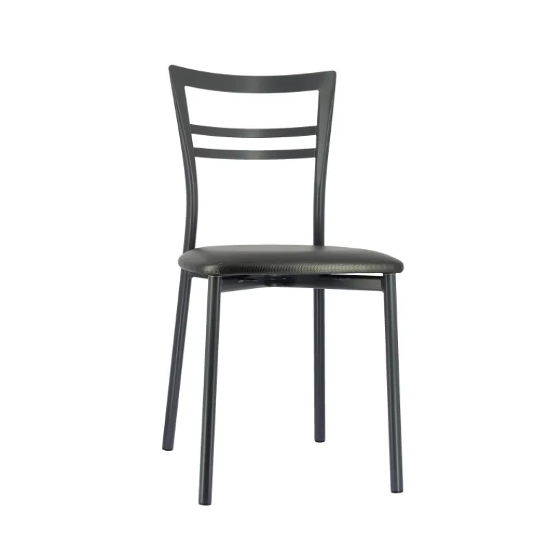 Go 1419 Chaise de cuisine rembourrée en synthétique et métal> Chaise De Cuisine