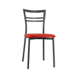 Go 1419 Chaise de cuisine rembourrée en synthétique et métal><noscript><img width=