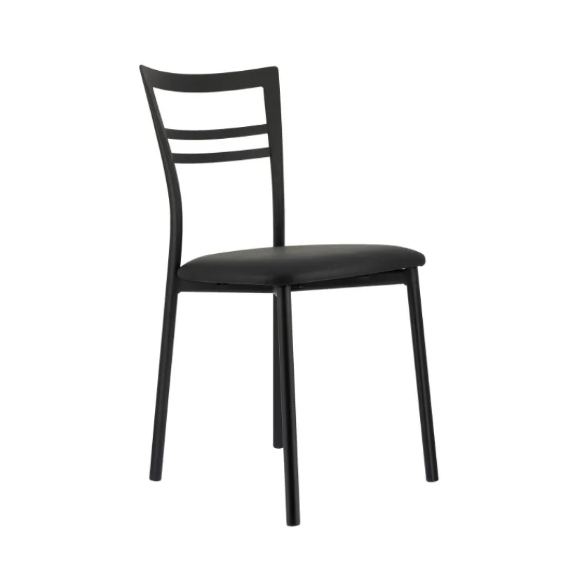 Go 1419 Chaise de cuisine rembourrée en synthétique et métal> Chaise De Cuisine