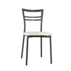 Go 1419 Chaise de cuisine rembourrée en synthétique et métal><noscript><img width=