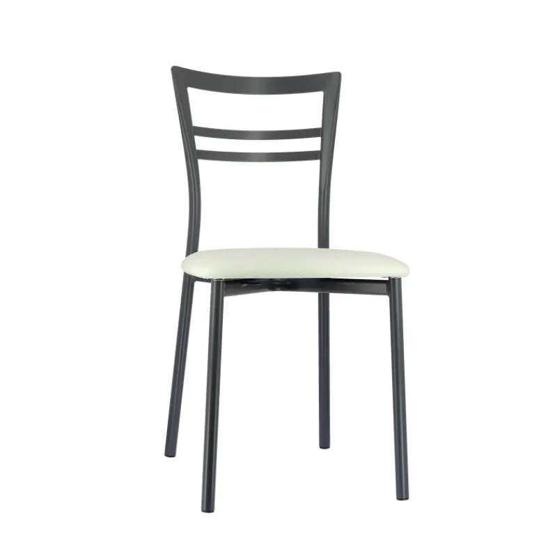 Go 1419 Chaise de cuisine rembourrée en synthétique et métal> Chaise De Cuisine