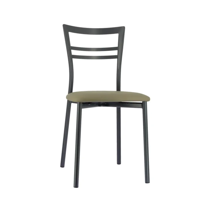 Go 1419 Chaise de cuisine rembourrée en synthétique et métal> Chaise De Cuisine