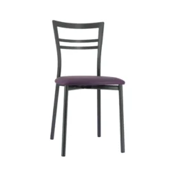 Go 1419 Chaise de cuisine rembourrée en synthétique et métal><noscript><img width=