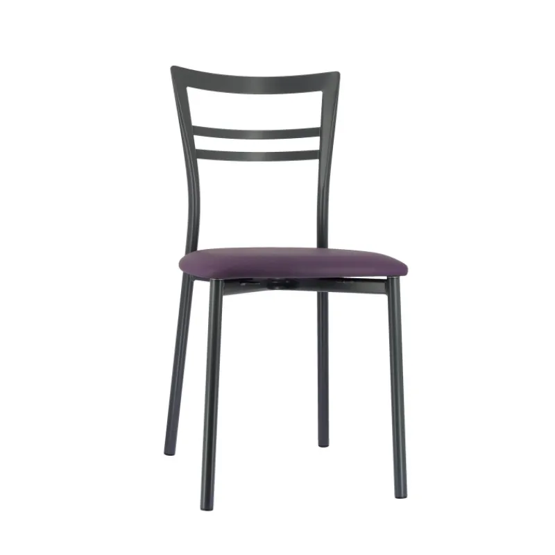 Go 1419 Chaise de cuisine rembourrée en synthétique et métal> Chaise De Cuisine