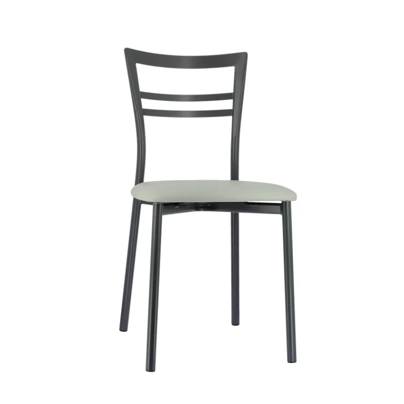 Go 1419 Chaise de cuisine rembourrée en synthétique et métal> Chaise De Cuisine