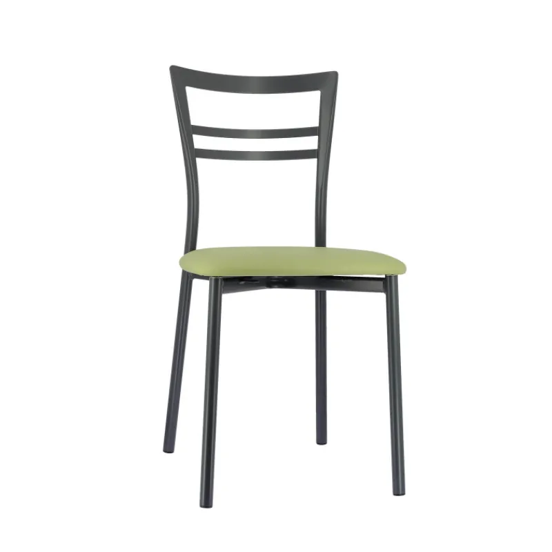 Go 1419 Chaise de cuisine rembourrée en synthétique et métal> Chaise De Cuisine