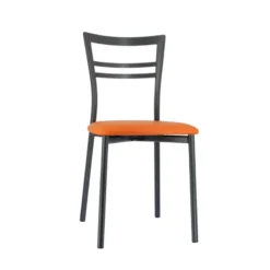 Go 1419 Chaise de cuisine rembourrée en synthétique et métal><noscript><img width=