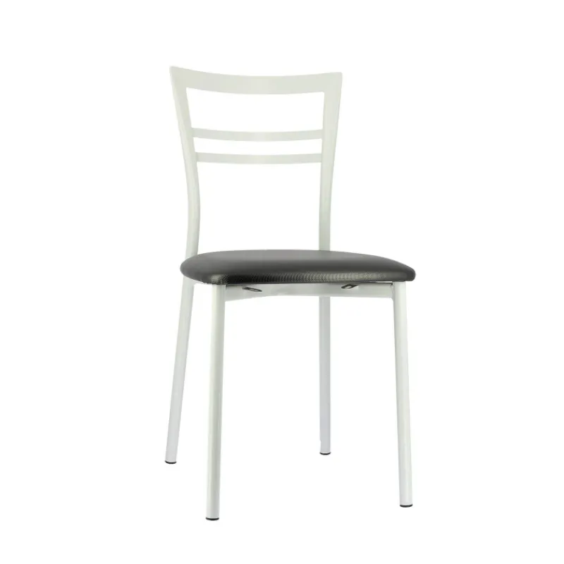 Go 1419 Chaise de cuisine rembourrée en synthétique et métal> Chaise De Cuisine