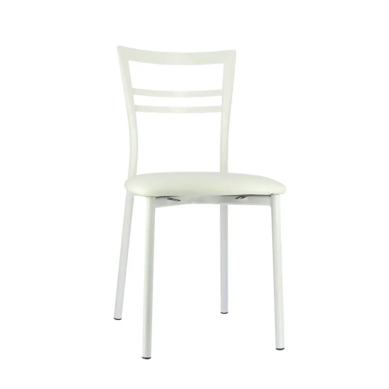 Go 1419 Chaise de cuisine rembourrée en synthétique et métal> Chaise De Cuisine