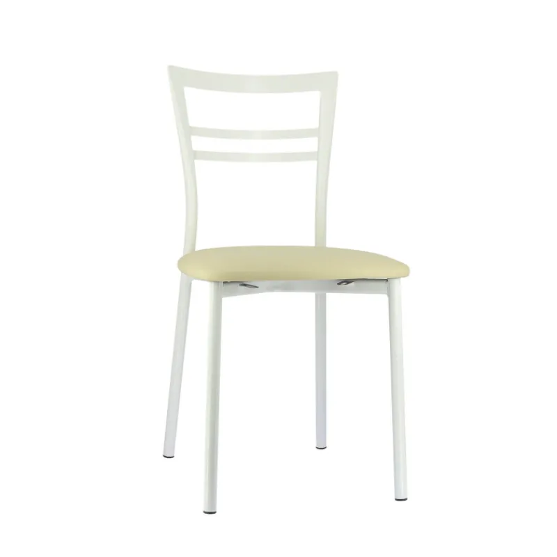 Go 1419 Chaise de cuisine rembourrée en synthétique et métal> Chaise De Cuisine