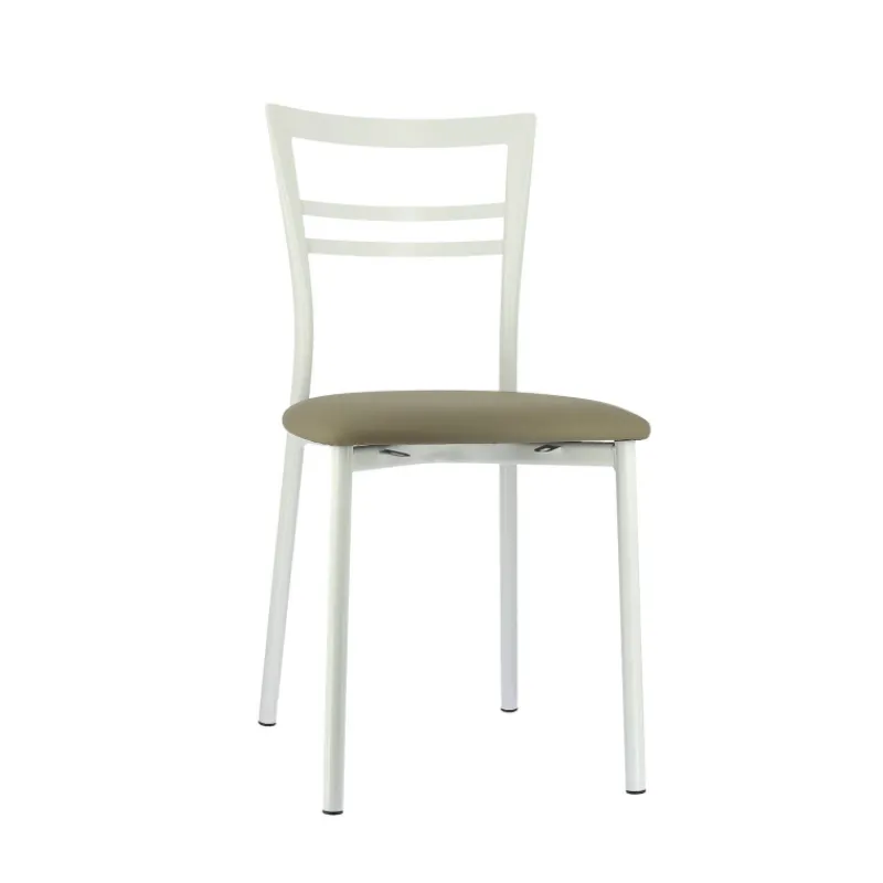 Go 1419 Chaise de cuisine rembourrée en synthétique et métal> Chaise De Cuisine