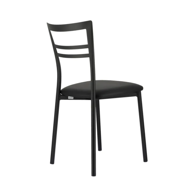 Go 1419 Chaise de cuisine rembourrée en synthétique et métal> Chaise De Cuisine