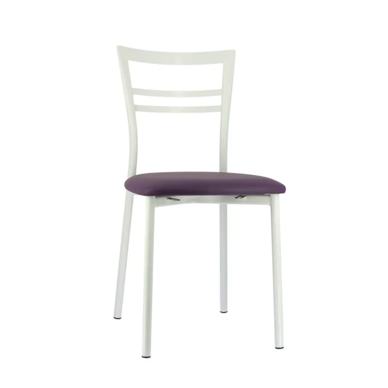 Go 1419 Chaise de cuisine rembourrée en synthétique et métal> Chaise De Cuisine