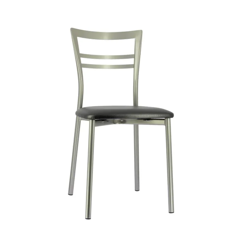 Go 1419 Chaise de cuisine rembourrée en synthétique et métal> Chaise De Cuisine