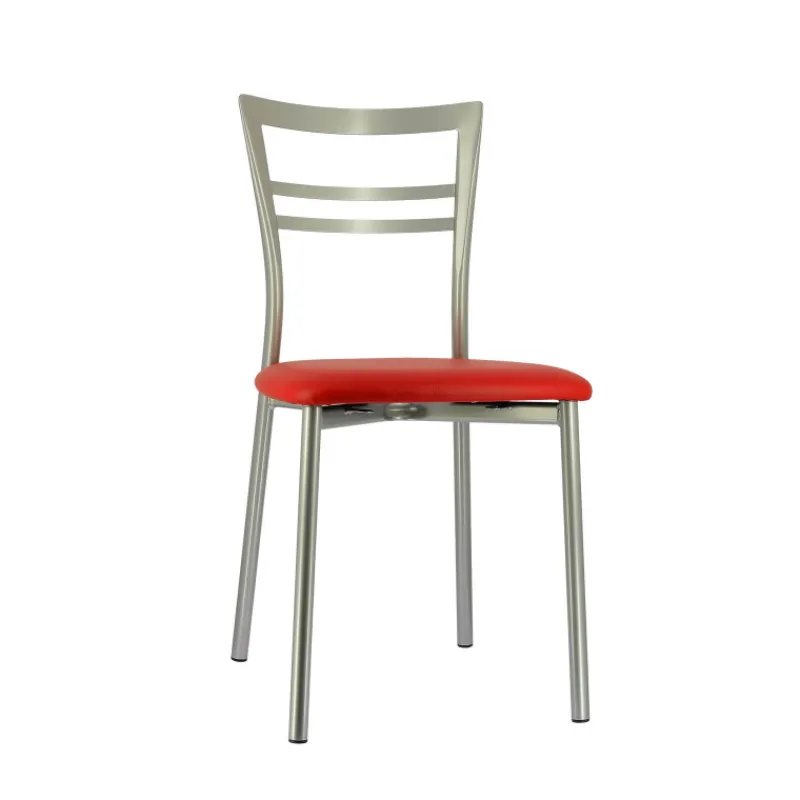 Go 1419 Chaise de cuisine rembourrée en synthétique et métal> Chaise De Cuisine