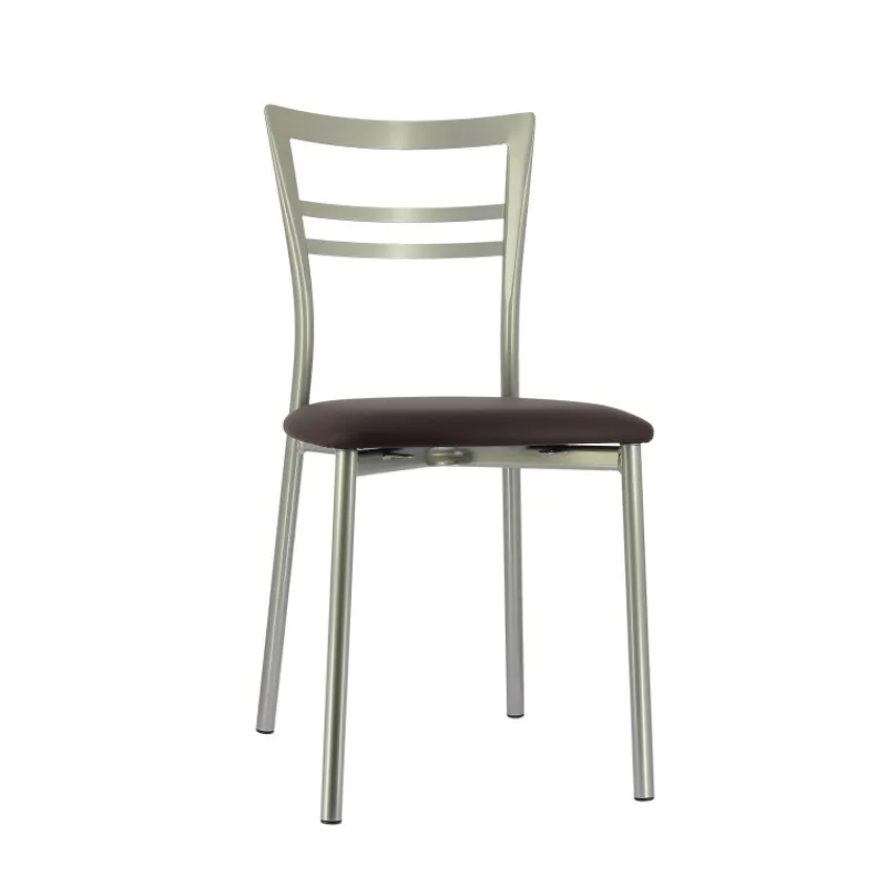 Go 1419 Chaise de cuisine rembourrée en synthétique et métal> Chaise De Cuisine