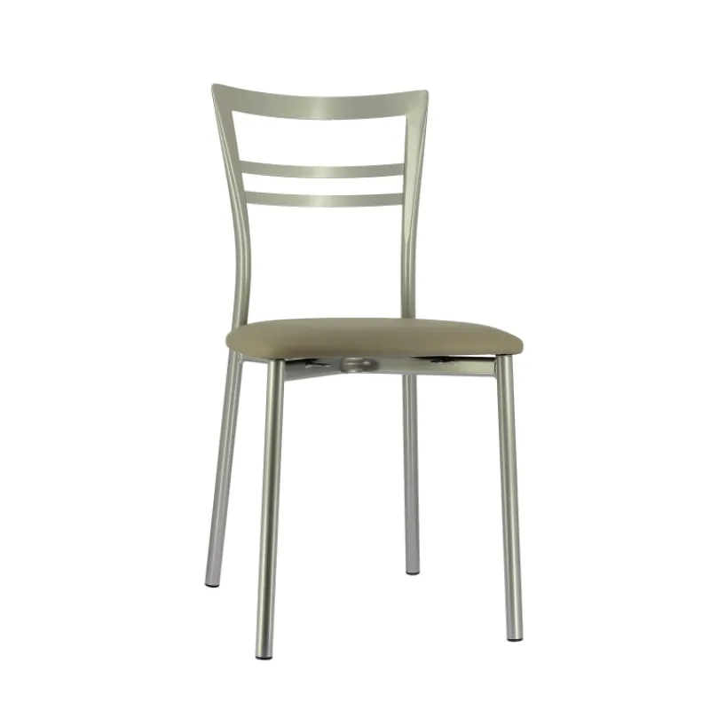 Go 1419 Chaise de cuisine rembourrée en synthétique et métal> Chaise De Cuisine
