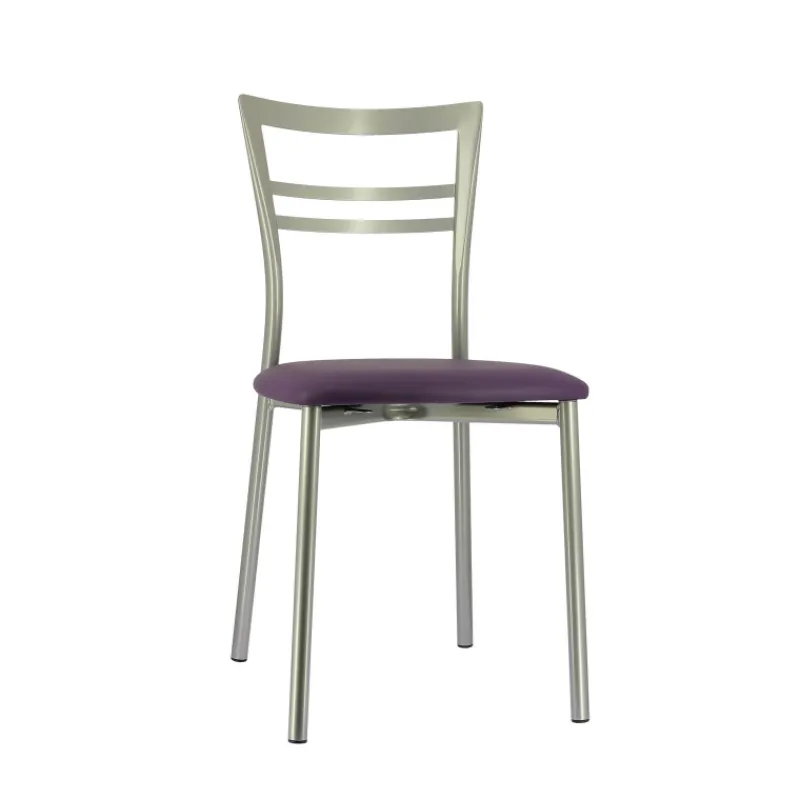 Go 1419 Chaise de cuisine rembourrée en synthétique et métal> Chaise De Cuisine