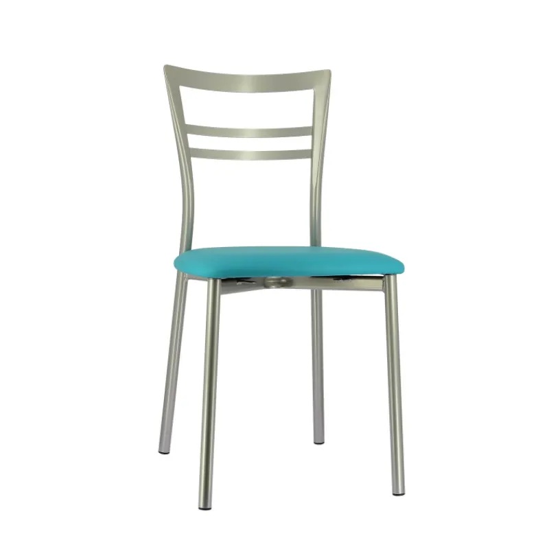 Go 1419 Chaise de cuisine rembourrée en synthétique et métal> Chaise De Cuisine