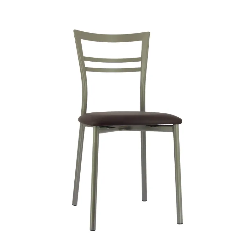Go 1419 Chaise de cuisine rembourrée en synthétique et métal> Chaise De Cuisine