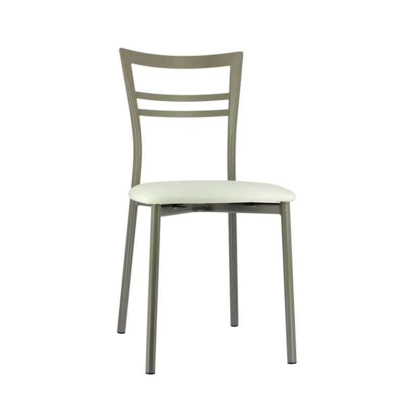 Go 1419 Chaise de cuisine rembourrée en synthétique et métal> Chaise De Cuisine