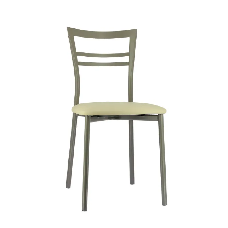Go 1419 Chaise de cuisine rembourrée en synthétique et métal> Chaise De Cuisine