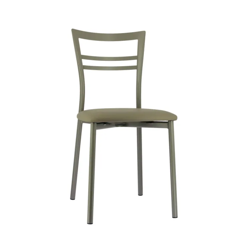 Go 1419 Chaise de cuisine rembourrée en synthétique et métal> Chaise De Cuisine