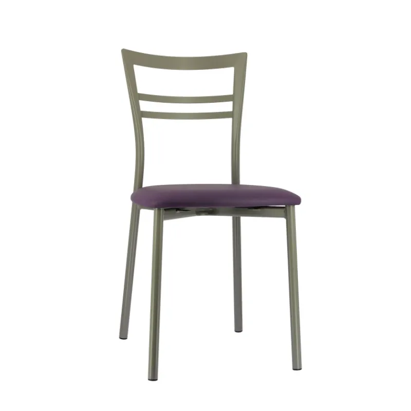 Go 1419 Chaise de cuisine rembourrée en synthétique et métal> Chaise De Cuisine