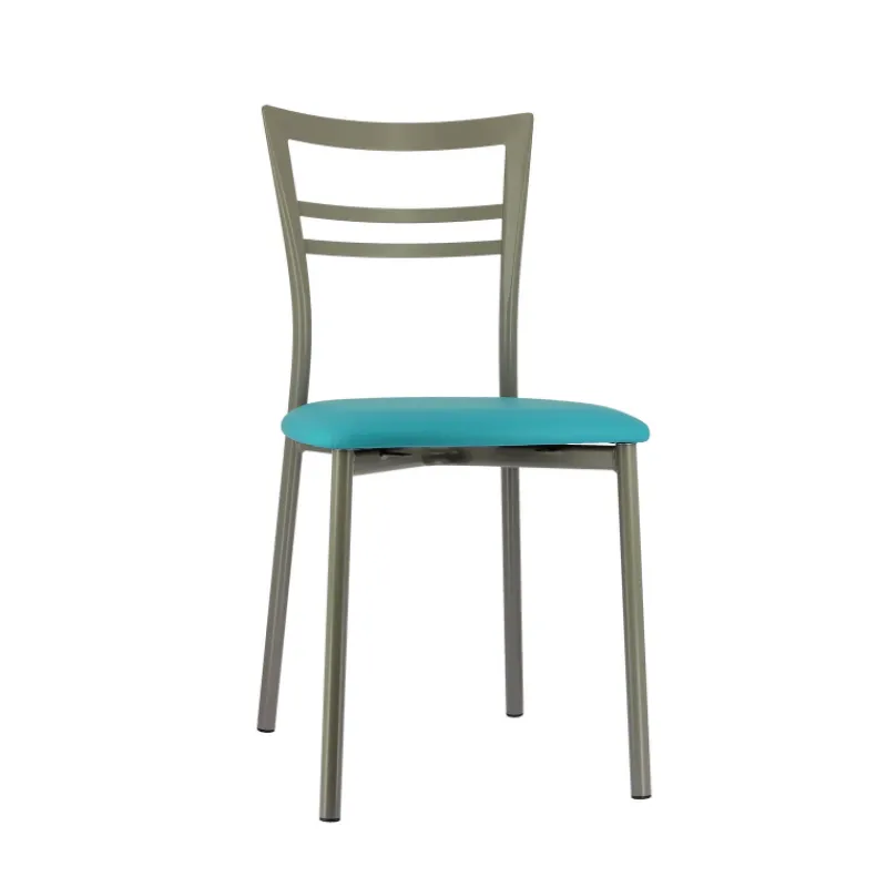 Go 1419 Chaise de cuisine rembourrée en synthétique et métal> Chaise De Cuisine