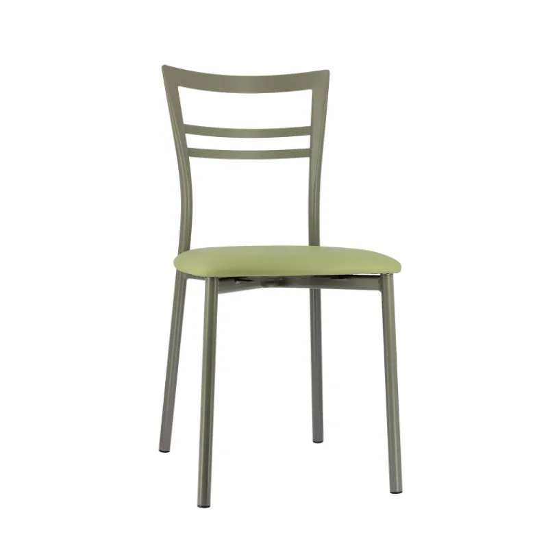 Go 1419 Chaise de cuisine rembourrée en synthétique et métal> Chaise De Cuisine