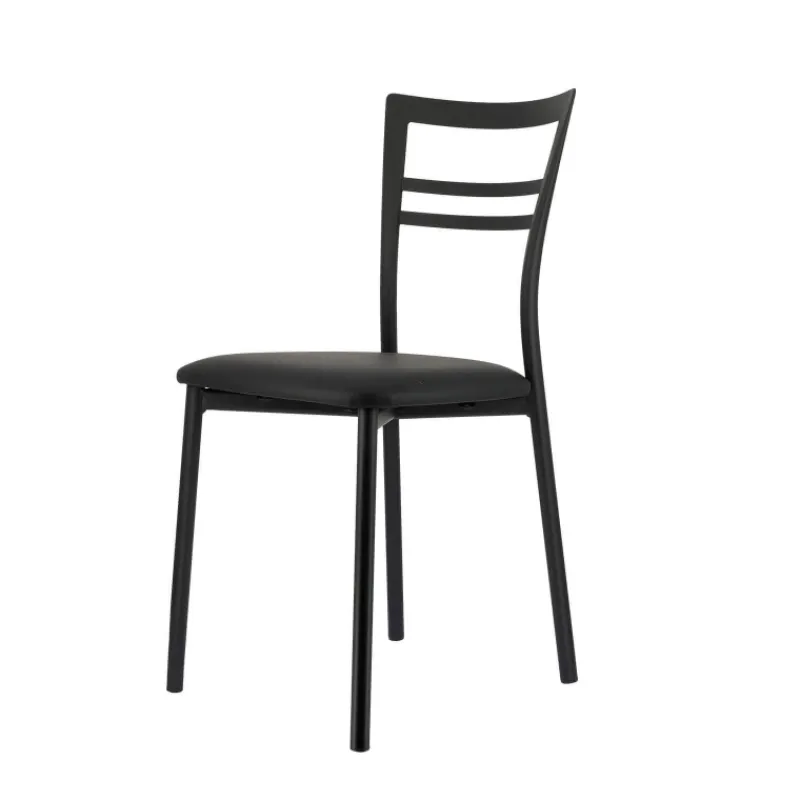 Go 1419 Chaise de cuisine rembourrée en synthétique et métal> Chaise De Cuisine
