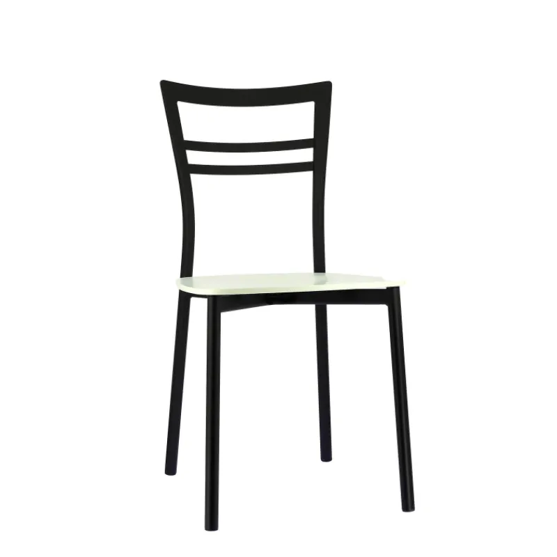 Go Connubia® Chaise contemporaine en métal et assise multiplis bois> Chaise De Cuisine|Chaise De Salle à Manger