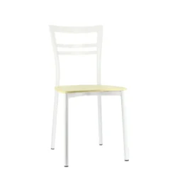 Go Connubia® Chaise contemporaine en métal et assise multiplis bois><noscript><img width=
