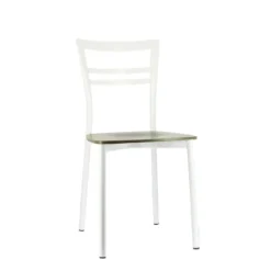 Go Connubia® Chaise contemporaine en métal et assise multiplis bois><noscript><img width=