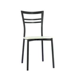 Go Connubia® Chaise contemporaine en métal et assise multiplis bois><noscript><img width=