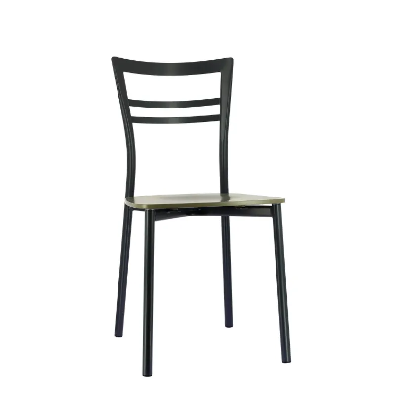 Go Connubia® Chaise contemporaine en métal et assise multiplis bois> Chaise De Cuisine|Chaise De Salle à Manger