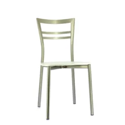 Go Connubia® Chaise contemporaine en métal et assise multiplis bois><noscript><img width=