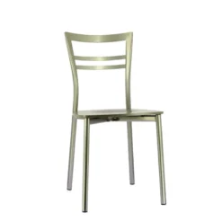 Go Connubia® Chaise contemporaine en métal et assise multiplis bois><noscript><img width=