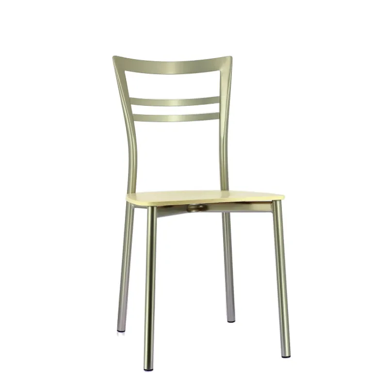 Go Connubia® Chaise contemporaine en métal et assise multiplis bois> Chaise De Cuisine|Chaise De Salle à Manger