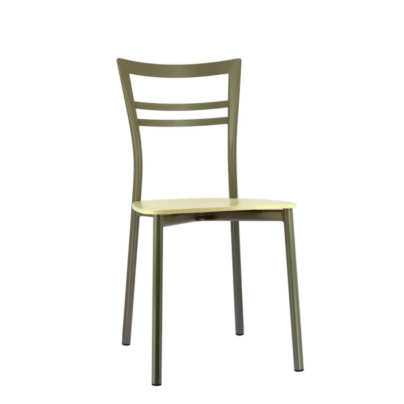 Go Connubia® Chaise contemporaine en métal et assise multiplis bois> Chaise De Cuisine|Chaise De Salle à Manger