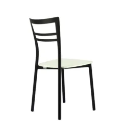 Go Connubia® Chaise contemporaine en métal et assise multiplis bois><noscript><img width=