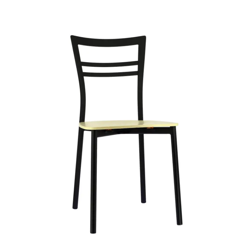 Go Connubia® Chaise contemporaine en métal et assise multiplis bois> Chaise De Cuisine|Chaise De Salle à Manger