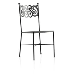 Jayso Granada Chaise style provençal en métal> Chaise De Cuisine|Chaise De Salle à Manger