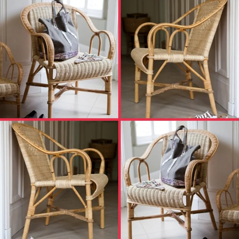 Kok Grand père MarcelFauteuil en rotin vintage> Chaise De Cuisine|Fauteuil De Salon